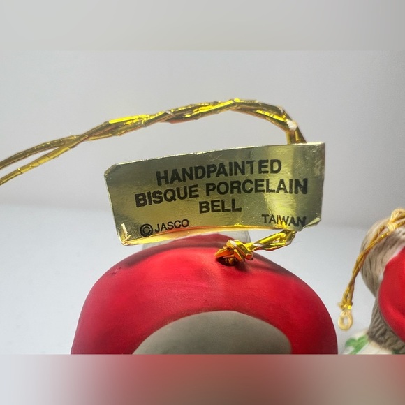 Lot of 3 Jasco Lil' Chimers Christmas Ornament Bells Polar Bear 2 Mice VTG - Picture 6 of 11